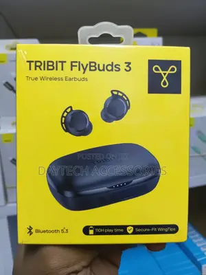 Tribit Flybuds 3 True Wireless Earbuds Black Charging Case