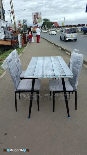 4 Seater Gray Dining Table