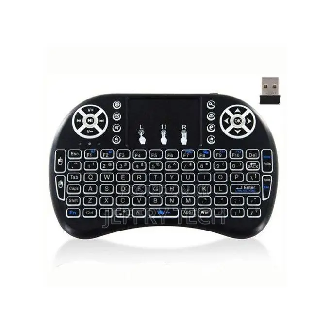 Wireless Mini Keyboard With Backlit, Remote Control and Touchpad
