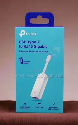 Tp Link Usb Type C to Rj 45 Gigabit Ethernet Network Adapter Ue300c
