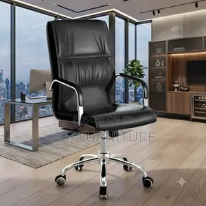 Office Chairs; Leather High Back Executive Office Chairs