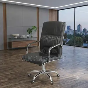 Office Chairs; Leather High Back Executive Office Chairs