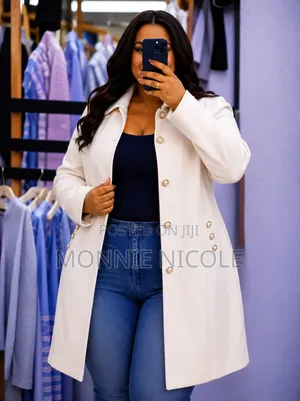 Ladies Bubble Long Trenchcoat