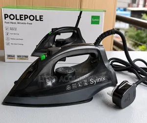 Synix Polepole Steam Iron 2178w – Fast Heating Non-Stick Steam Iron