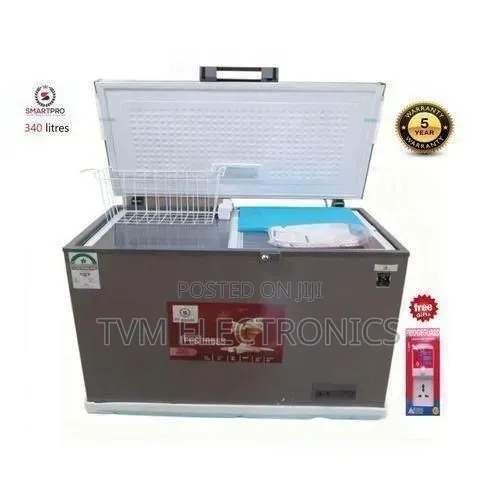 Smart Pro SCF-400g Chest Freezer 340l - Energy Saving, Lockable