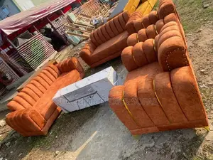 Rust Orange 7 Seater Sofa