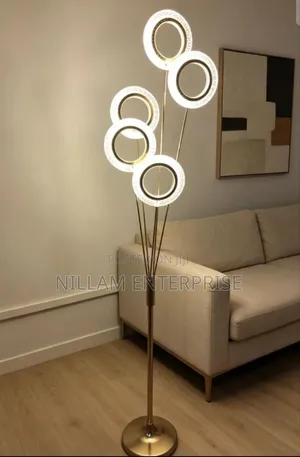 Simple Modern Celestial Rings 5-Head Floor Lamp