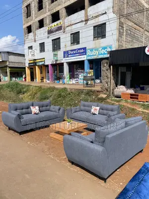 9 Seater Butterfly Dark Grey Sofa Set