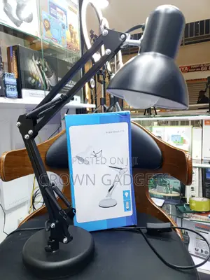 Black Led Desk Lamp for Office Study Table and Home Workspace
