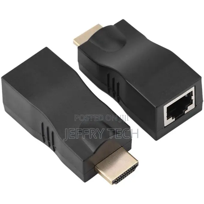 Rj45/Lan Ethernet to Hdmi Extender - Black