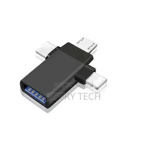 3-in-1 Usb Otg Adapter Multi Connector for Android iPhone and Type-C D