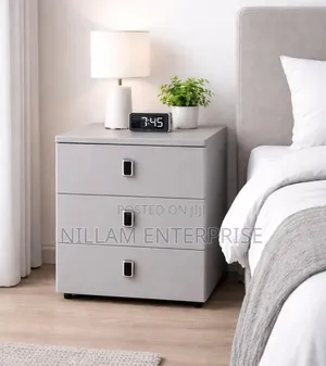 Nightstand Wooden Bedside Table ,Bedroom Modern End Table