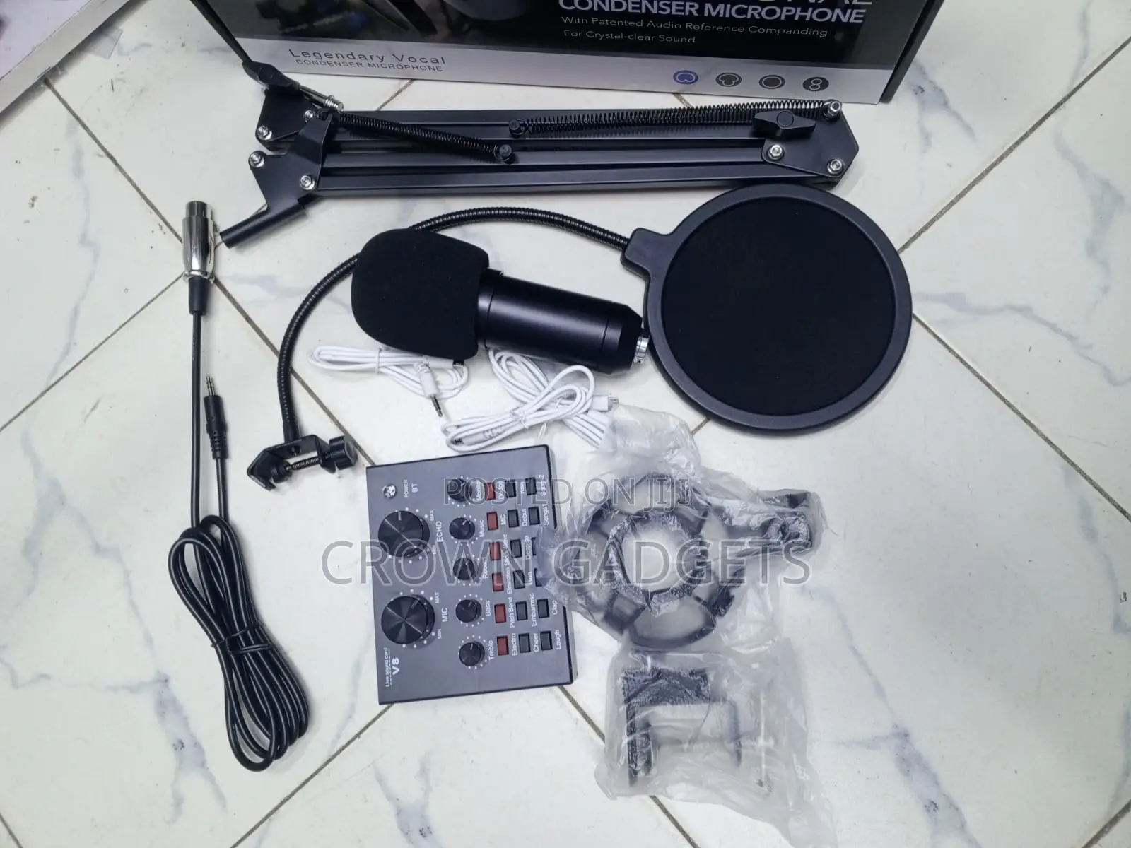 Bm800 Studio Recording Microphone Bundle for Podcasting