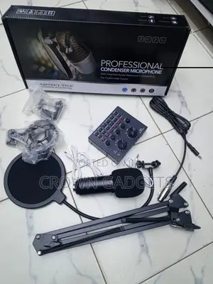 Bm800 Professional Recording Microphone With Pop Filter