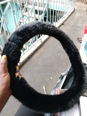 Ultra_soft Fur Universal Steering Wheel Cover