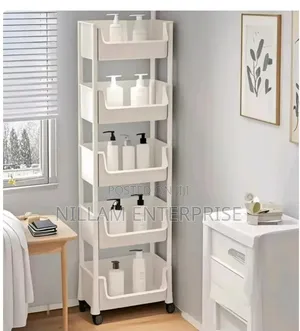 5-Tier Rolling Trolley Storage Organizer
