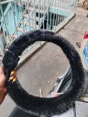 Soft Fur Universal Stretch On Fit For Standard Steering Cover For Grip