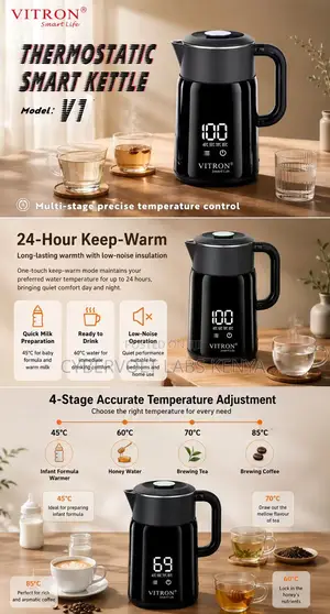 Vitron V1 Thermostatic Smart Electric Kettle