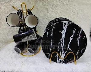 Classy Plates and Mugs Set