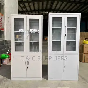 2-Door Half Glass File Cabinet
