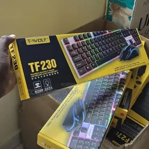 Rainbow Backlit Game Keyboard and Mouse Set.