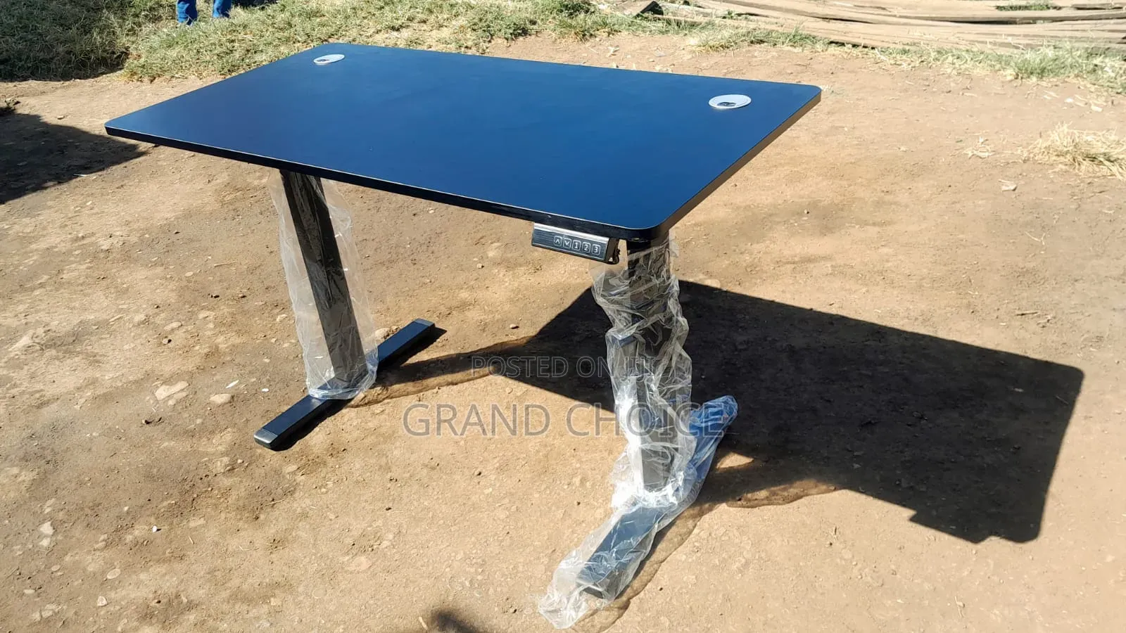 1.2m Black Adjustable Electric Desk