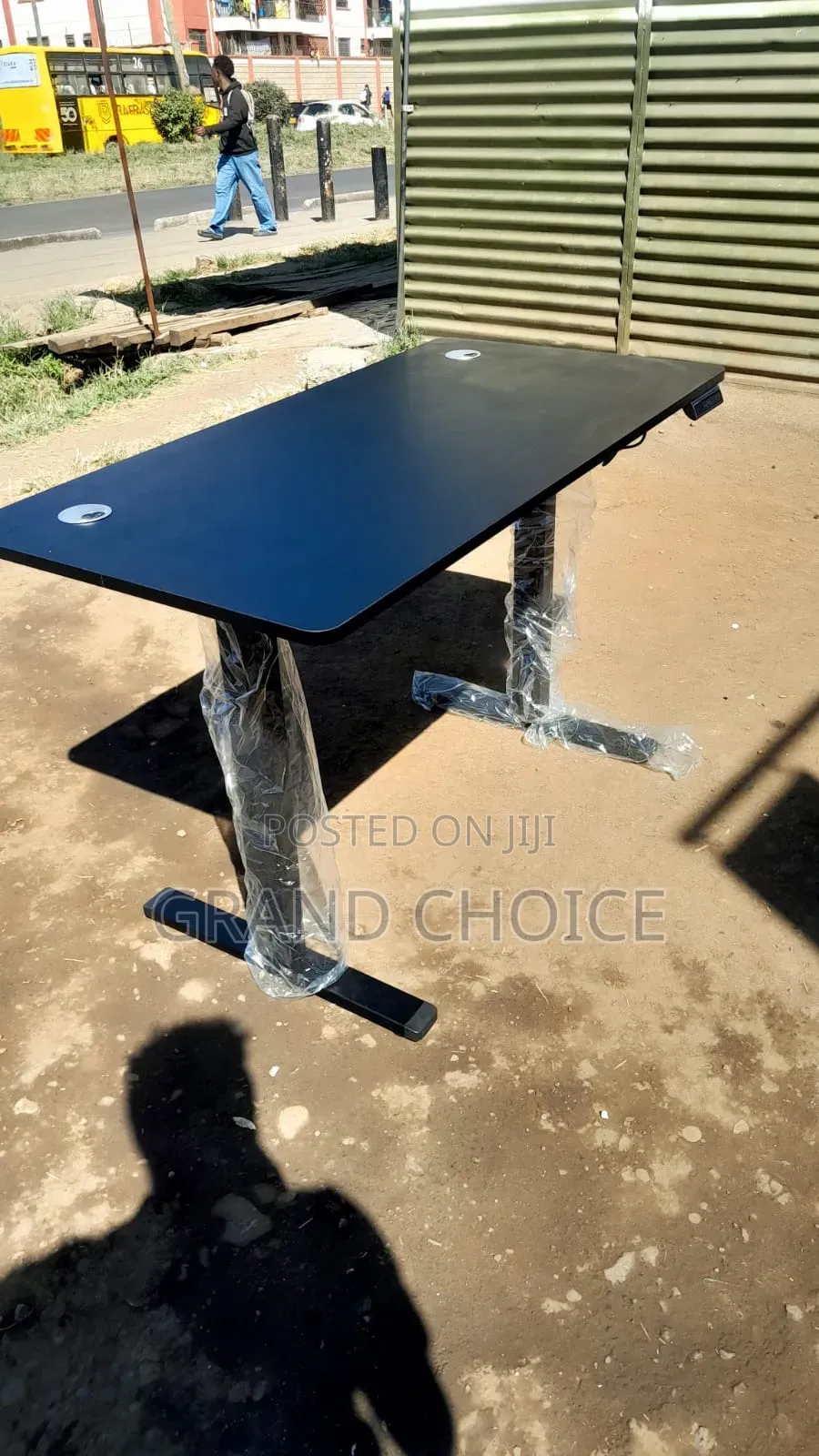 1.2m Black Adjustable Electric Desk