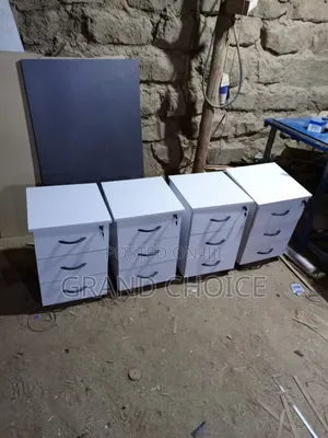 White Office Home Drawer Paddestal