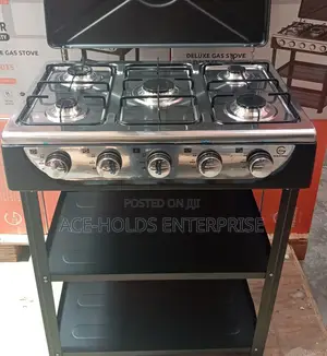 Eurochef 5 Burner Standing Gas Cooker With Shelves
