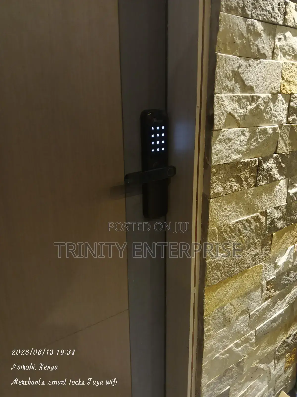Generic Tuya Wifi Smart Digital Door Lock Code Rfid Ic Card Smart