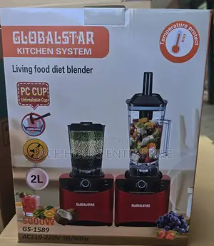 2-in-1 Globalstar Commercial Blender Grinder (Silver Crest Model)