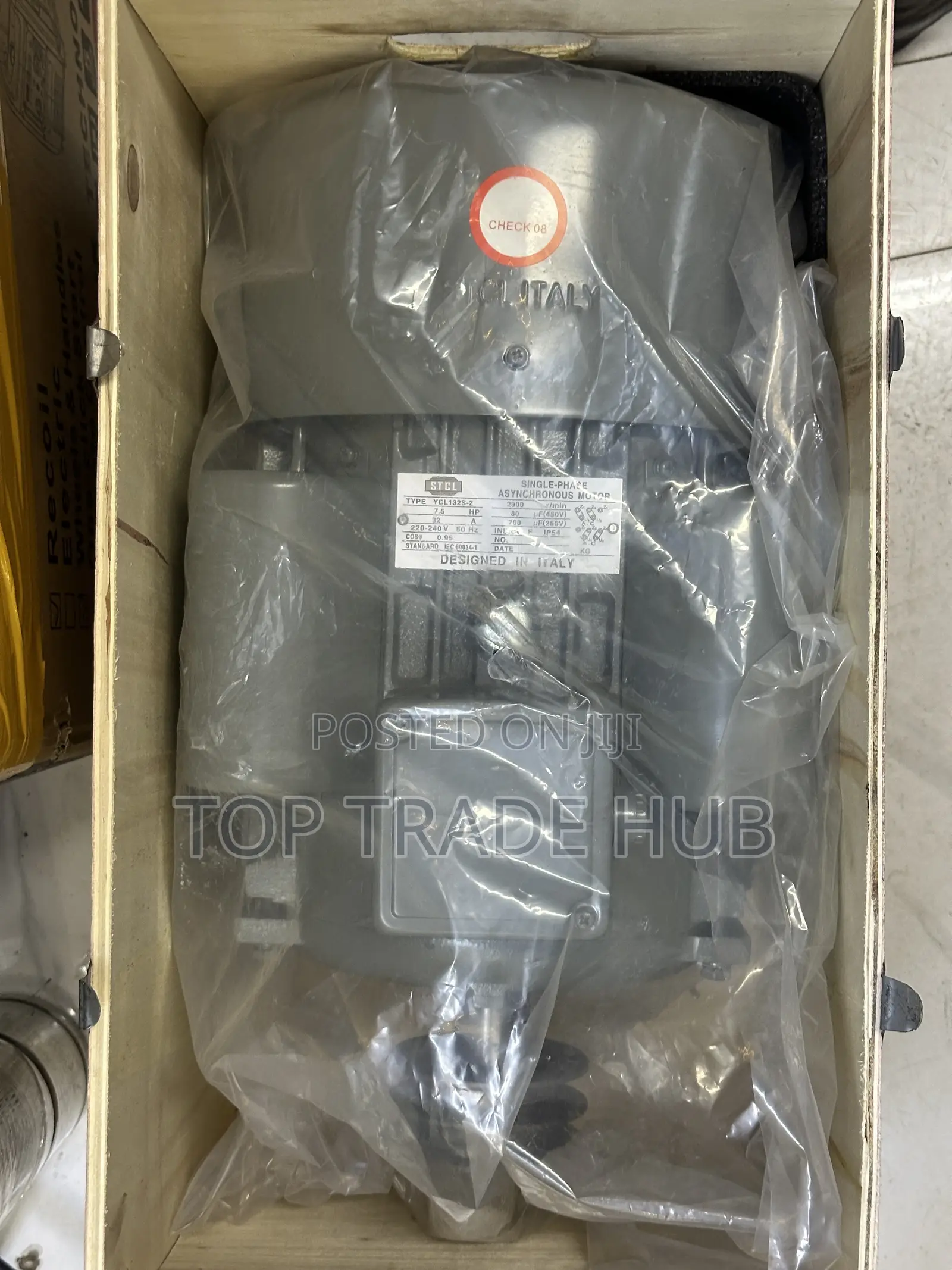 STCL Asynchronous Electric Motor 7.5hp Single Phase High/Low Speed