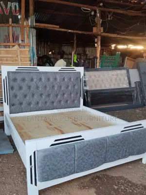 White Grey 5x6 Bed