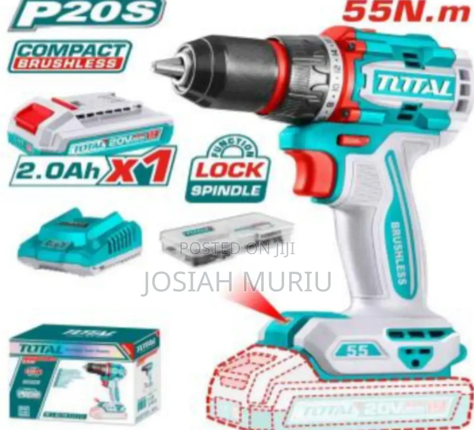 Compact Brushless Cordless Drill 20v