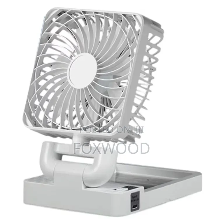 Rechargeable Solar Fan With Solar Panel and Usb