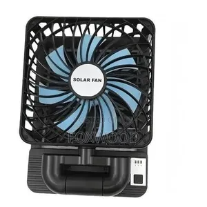 Rechargeable Solar Fan With Solar Panel and Usb
