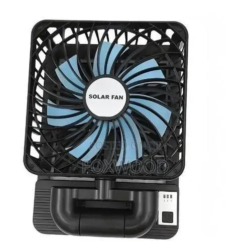 Rechargeable Solar Fan With Solar Panel and Usb