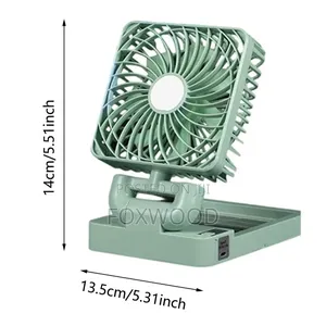 Rechargeable Solar Fan With Solar Panel and Usb