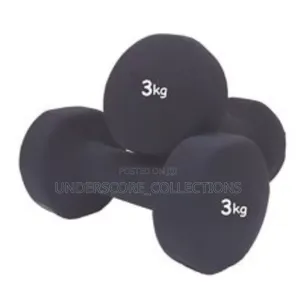 Black Neoprene-Coated Dumbbells