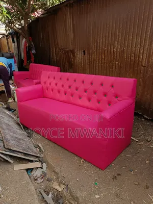 Restaurant Couch or Waiting Seat, Hot Pink