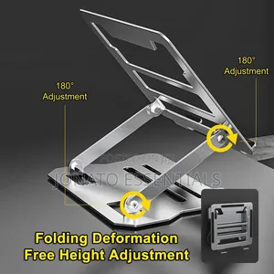 Adjustable Aluminum Laptop Stand - Ergonomic Notebook Holder