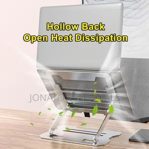Adjustable Aluminum Laptop Stand - Ergonomic Notebook Holder