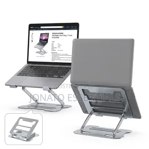 Adjustable Aluminum Laptop Stand - Ergonomic Notebook Holder