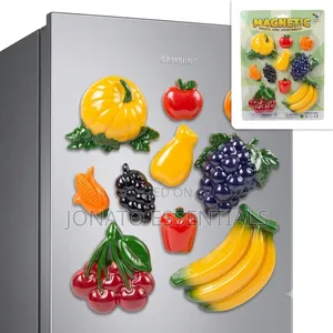 10 PCS Magnetic Fruits and Vegetables Fridge Magnets Kitchen Decor