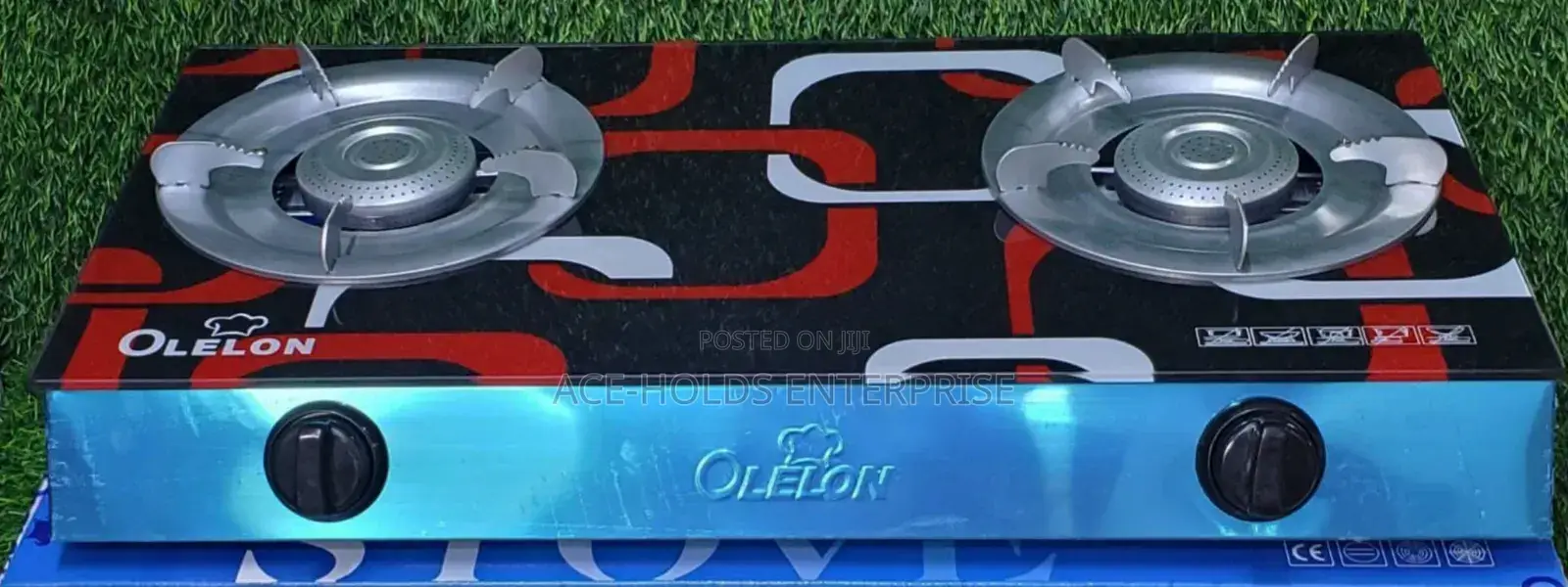 2 Burner Glass Designed Table Top Gas Cooker - Olelon Brand