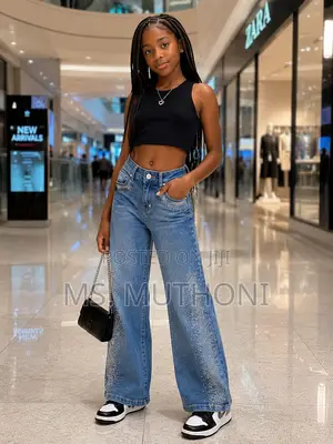 Girls Wide Leg Jeans 6-18 Yrs