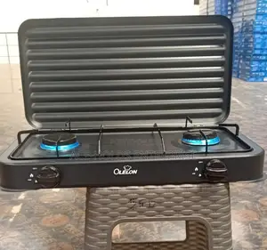 Olelon Stove Cooker With Cover Lid - 2 Gas Burners