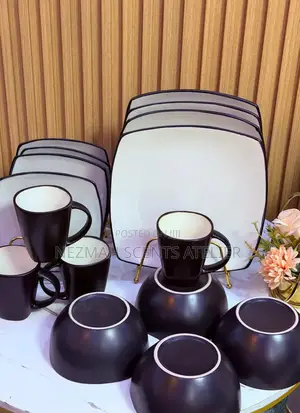 16 Pieces of Microwave and Oven Friendly Ceramic Dinner Set.