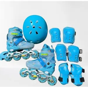 Skates for Kids It Includes the Skates, a Helmet, and Protective Pads