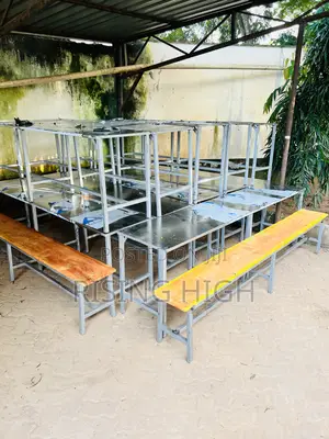 Premium Stainless Steel School Dining Hall Tables Chairs